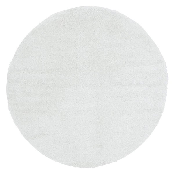 United Weavers Of America 6 ft. 6 in. United Weavers Ritz Easton Round Rug, White 760 50099 66R